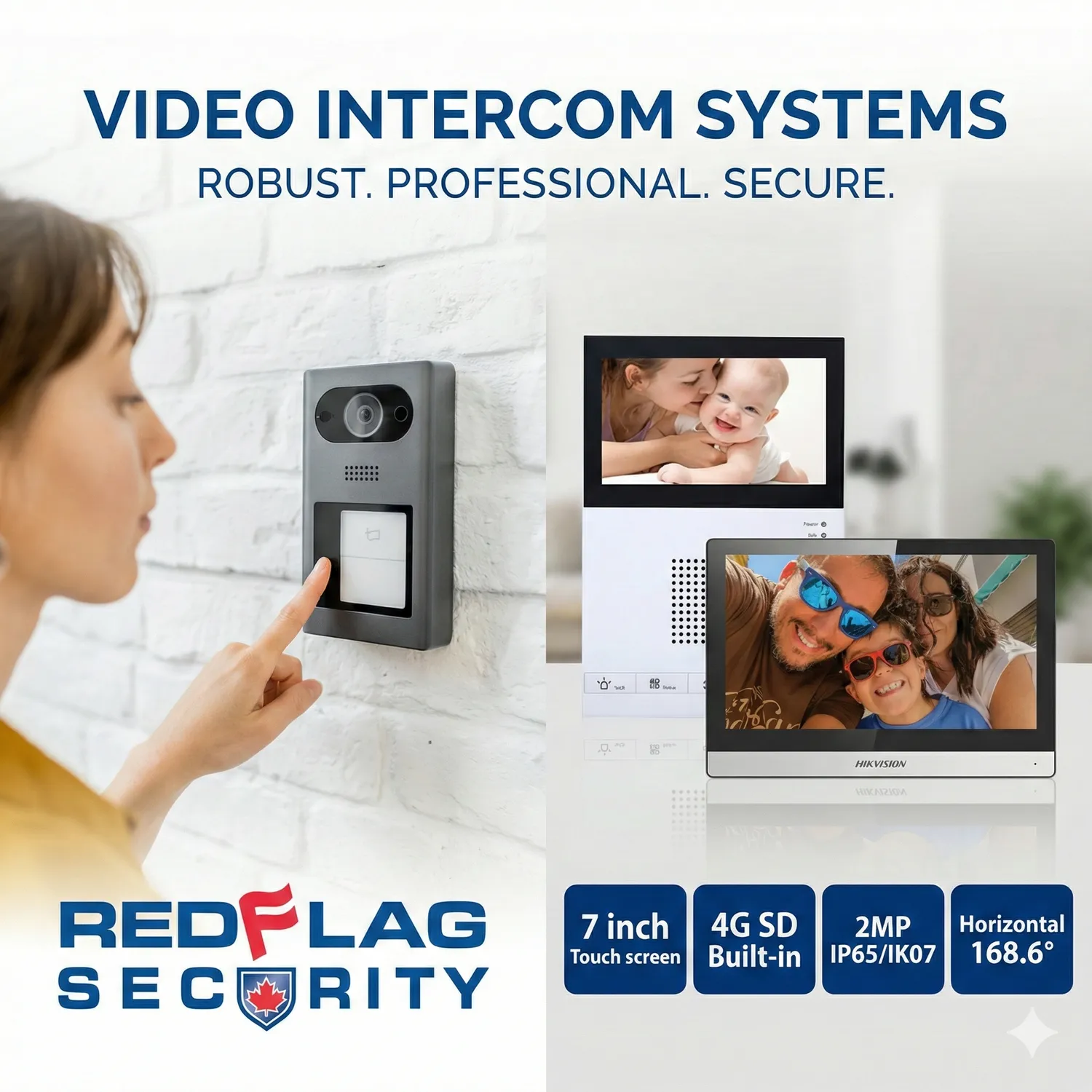 Video intercom system with two-way audio – RedFlag Security Ottawa